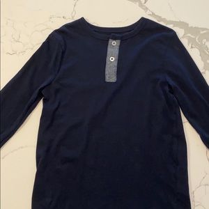 Navy long sleeve tee shirt